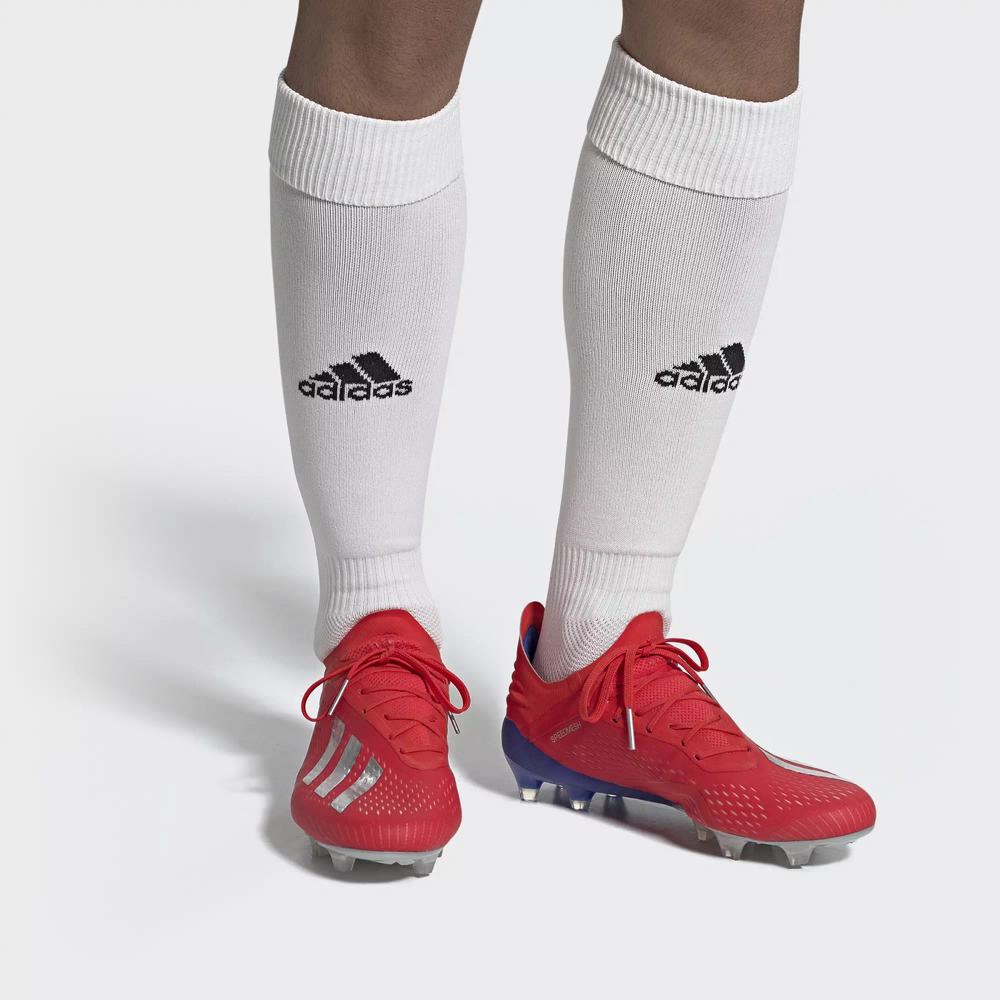 Adidas X 18.1 Firm Ground Tacos de Futbol Rojos Para Hombre (MX-35255)